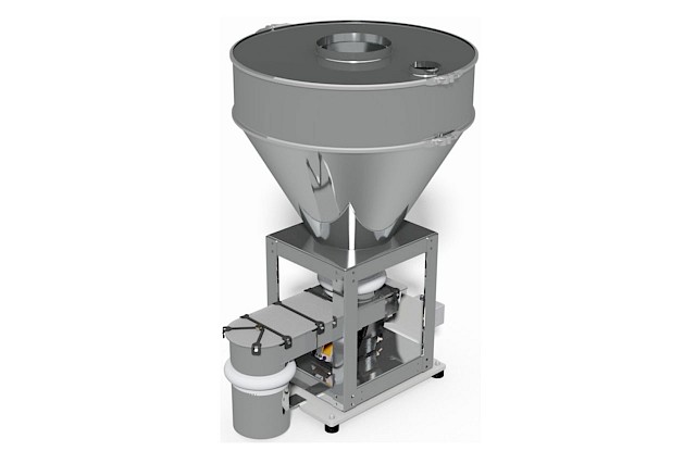 Kubota Brabender vibrating tray loss-in-weight feeder